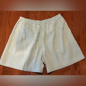 Vintage Women's Light Blue Pull On Shorts.May fit Sz XL
